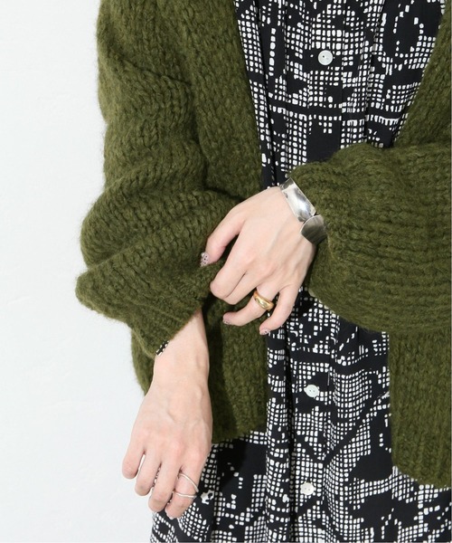 TRICOTS JEAN MARC(トリコットジーンマルク)の「【TRICOT JEAN MARC/トリコット ジーン マルク】ボタンツキカーデ◆2(カーディガン/ボレロ・レディース・グレー/カーキ/ベージュ・FREE)」の21枚目の写真