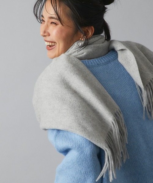 RIVE DROITE（リヴドロワ）の「デコルテを美しく魅せる　スリットネックエアリーニット（ニット/セーター・レディース・イエロー/ライトグレー/スカイブルー・FREE）」の18枚目の写真