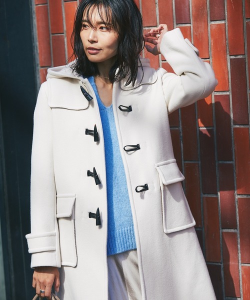 RIVE DROITE（リヴドロワ）の「デコルテを美しく魅せる　スリットネックエアリーニット（ニット/セーター・レディース・イエロー/ライトグレー/スカイブルー・FREE）」の8枚目の写真