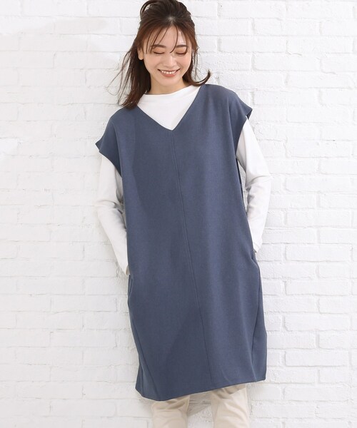 SHOO・LA・RUE(シューラルー)の「◆【2点セット】ウール調フレンチスリーブジャンドレセット(スカート・レディース・ライトブルー/ブラック/ダークブラウン/ベージュ・02/03/04)」の20枚目の写真