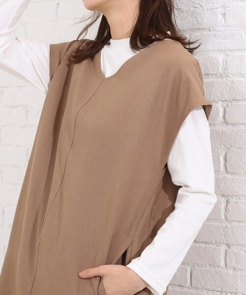 SHOO・LA・RUE(シューラルー)の「◆【2点セット】ウール調フレンチスリーブジャンドレセット(スカート・レディース・ライトブルー/ブラック/ダークブラウン/ベージュ・02/03/04)」の17枚目の写真