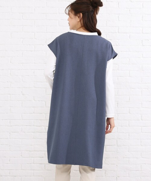 SHOO・LA・RUE(シューラルー)の「◆【2点セット】ウール調フレンチスリーブジャンドレセット(スカート・レディース・ライトブルー/ブラック/ダークブラウン/ベージュ・02/03/04)」の6枚目の写真