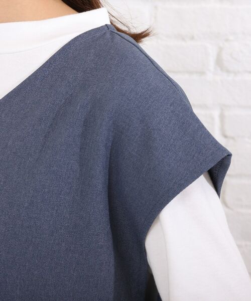 SHOO・LA・RUE(シューラルー)の「◆【2点セット】ウール調フレンチスリーブジャンドレセット(スカート・レディース・ライトブルー/ブラック/ダークブラウン/ベージュ・02/03/04)」の10枚目の写真