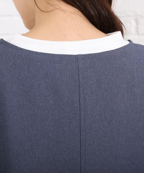 SHOO・LA・RUE(シューラルー)の「◆【2点セット】ウール調フレンチスリーブジャンドレセット(スカート・レディース・ライトブルー/ブラック/ダークブラウン/ベージュ・02/03/04)」の13枚目の写真