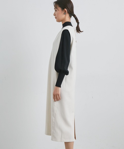 vis-`a-vis（ビサビ）の「【WEB限定】起毛ツイルジャンパースカート（ワンピース・レディース・ブラック/ブルー/キナリ・S/M）」の8枚目の写真