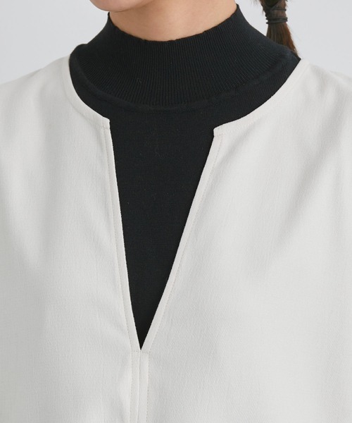 vis-`a-vis（ビサビ）の「【WEB限定】起毛ツイルジャンパースカート（ワンピース・レディース・ブラック/ブルー/キナリ・S/M）」の7枚目の写真