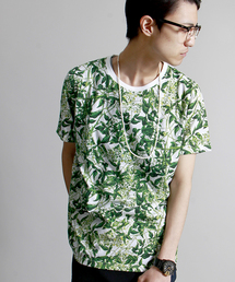 WEGO | WEGO/ボタニカルパターンTシャツ(Tシャツ/カットソー)