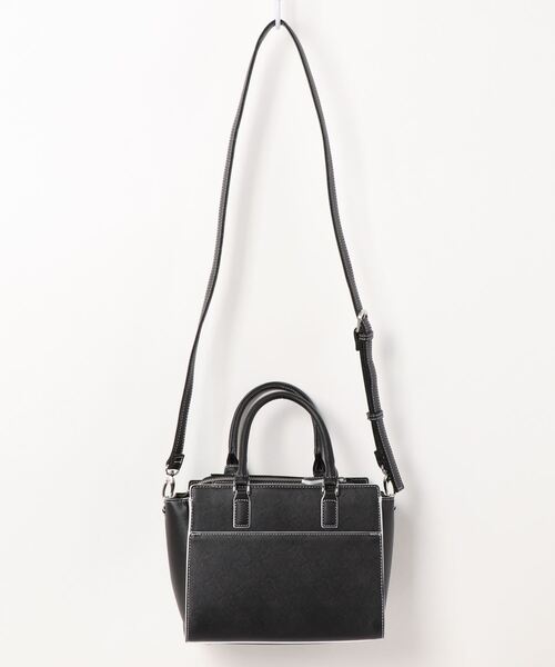 CECIL McBEE（セシルマクビー）の「【CECIL McBEE / セシルマクビー】 ルディ　2wayハンドバッグ（ハンドバッグ・レディース・ブラック/オフホワイト/グリーン・FREE）」の7枚目の写真