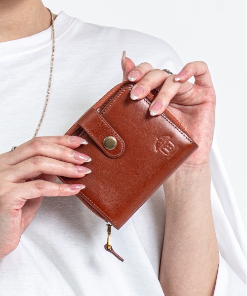 BELLIES YORK(ベリーズヨーク)の「【BELLIES YORK/ベリーズヨーク】2つ折り財布 小銭入れ付 イタリア牛革(財布・レディース・ブラック/ブラウン/ブラウン系その他/ナチュラル/グレー/ブラック系その他/ベージュ/グリーン/シルバー/ライトベージュ・FREE)」の12枚目の写真