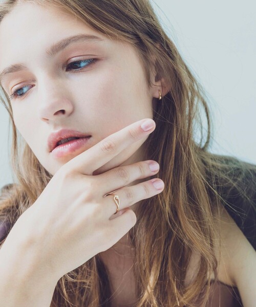 ete（エテ）の「○K10YG レイヤード ノット リング（リング）」 - WEAR