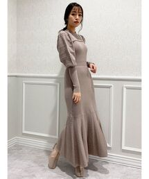 dazzlin | クロシェオープンポイントニットワンピース(ワンピース)