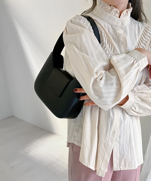 Bab（バブ）の「フラップハンドバッグ（ハンドバッグ・レディース・ブラック/サックスブルー/キャメル・ONESIZE）」の4枚目の写真