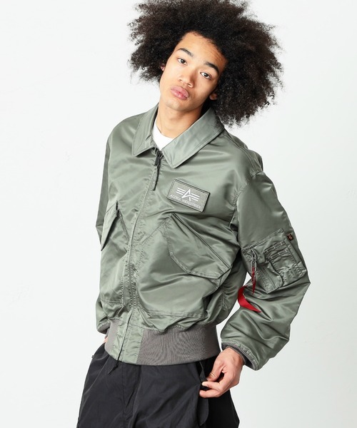 ※ALPHA（アルファ）の「CWU-36P ブルゾン U.S.サイズ(中綿なし)（ミリタリージャケット・メンズ・ブラック/グレー系その他・MEDIUM/X-LARGE/LARGE）」の8枚目の写真