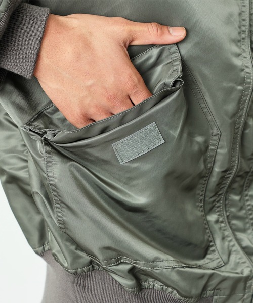 ※ALPHA（アルファ）の「CWU-36P ブルゾン U.S.サイズ(中綿なし)（ミリタリージャケット・メンズ・ブラック/グレー系その他・MEDIUM/X-LARGE/LARGE）」の19枚目の写真