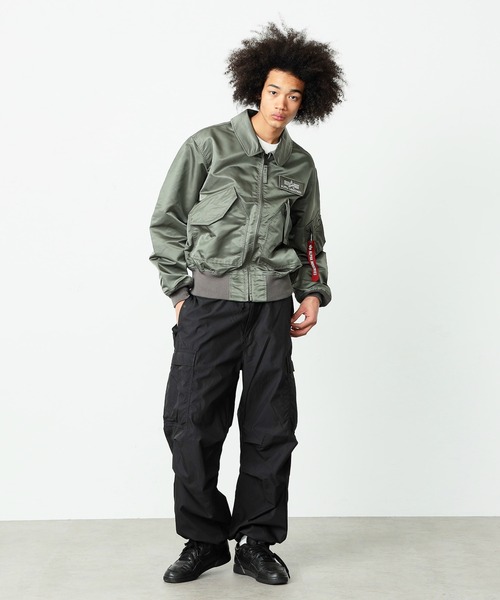 ※ALPHA（アルファ）の「CWU-36P ブルゾン U.S.サイズ(中綿なし)（ミリタリージャケット・メンズ・ブラック/グレー系その他・MEDIUM/X-LARGE/LARGE）」の13枚目の写真