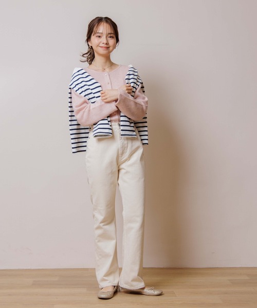 flower（フラワー）の「クリーミーカーディガン（カーディガン/ボレロ・レディース・ホワイト/ベージュ/ピンク・FREE）」の21枚目の写真