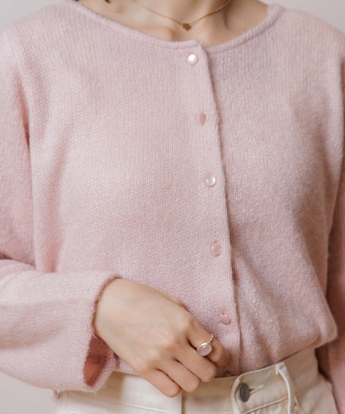 flower（フラワー）の「クリーミーカーディガン（カーディガン/ボレロ・レディース・ホワイト/ベージュ/ピンク・FREE）」の18枚目の写真