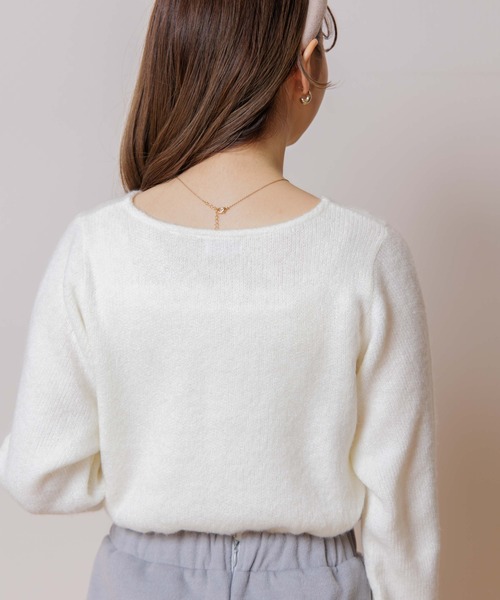 flower（フラワー）の「クリーミーカーディガン（カーディガン/ボレロ・レディース・ホワイト/ベージュ/ピンク・FREE）」の7枚目の写真