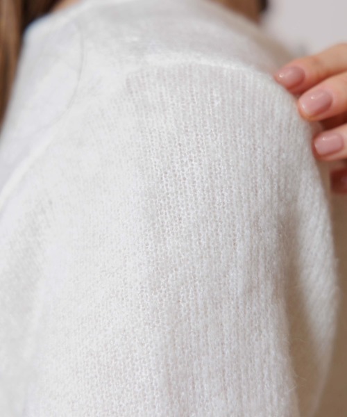 flower（フラワー）の「クリーミーカーディガン（カーディガン/ボレロ・レディース・ホワイト/ベージュ/ピンク・FREE）」の8枚目の写真