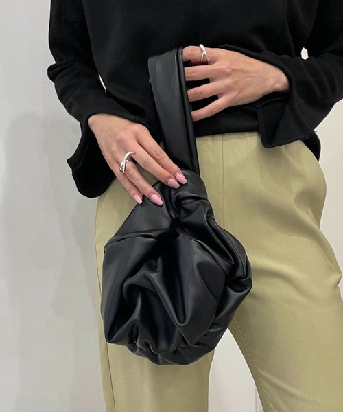 CAPRICIEUX LE'MAGE（カプリシューレマージュ）の「CHAOZ MINIバッグ（ハンドバッグ・レディース・ブラック/オレンジ/アイボリー・FREE）」の6枚目の写真