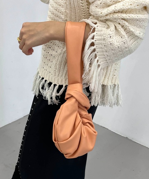 CAPRICIEUX LE'MAGE（カプリシューレマージュ）の「CHAOZ MINIバッグ（ハンドバッグ・レディース・ブラック/オレンジ/アイボリー・FREE）」の4枚目の写真