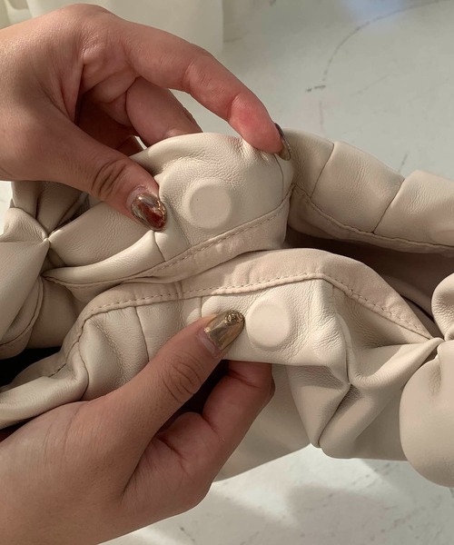 CAPRICIEUX LE'MAGE（カプリシューレマージュ）の「CHAOZ MINIバッグ（ハンドバッグ・レディース・ブラック/オレンジ/アイボリー・FREE）」の12枚目の写真