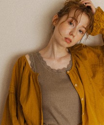 Crisp | レースリブタンク(タンクトップ)