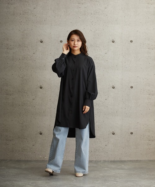 L.H.P(エルエイチピー)の「courage/クラージュ/レギュラーカラービックシャツワンピース(シャツ/ブラウス・レディース・ホワイト/ブラック/ベージュ/イエロー・FREE)」の17枚目の写真