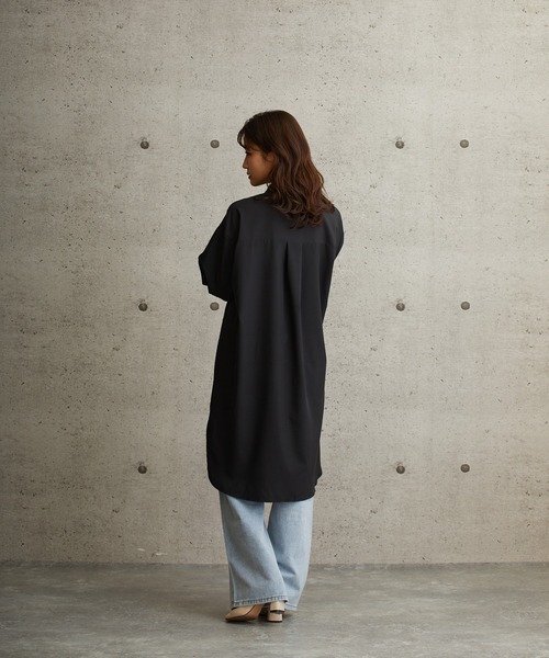 L.H.P(エルエイチピー)の「courage/クラージュ/レギュラーカラービックシャツワンピース(シャツ/ブラウス・レディース・ホワイト/ブラック/ベージュ/イエロー・FREE)」の22枚目の写真