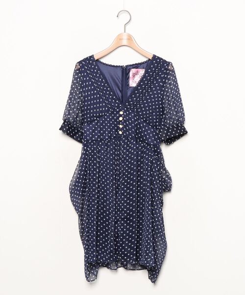 セール ブランド古着 ドット柄半袖ワンピース ワンピース Honey Bunch ハニーバンチ のファッション通販 Zozoused