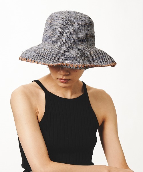 La Maison de Lyllis（メゾンドリリス）の「LAMP ランプ/ La Maison de Lyllis 2222026 メゾンドリリス（ハット・レディース・ブラック/ベージュ/グレー・57cm）」の3枚目の写真