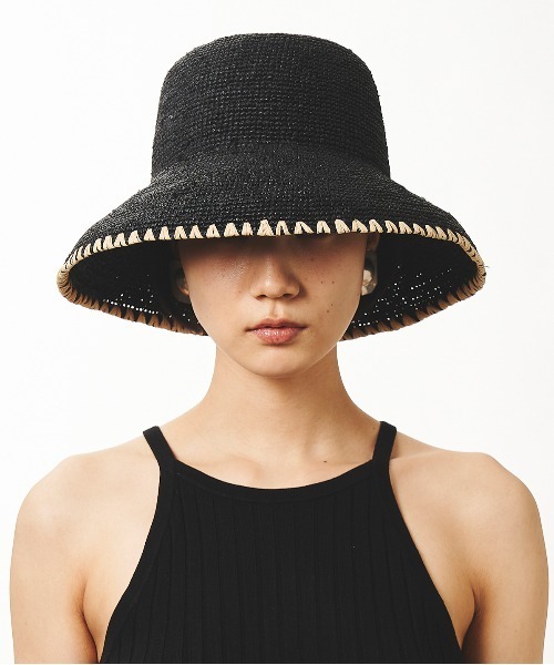 La Maison de Lyllis（メゾンドリリス）の「LAMP ランプ/ La Maison de Lyllis 2222026 メゾンドリリス（ハット・レディース・ブラック/ベージュ/グレー・57cm）」の2枚目の写真