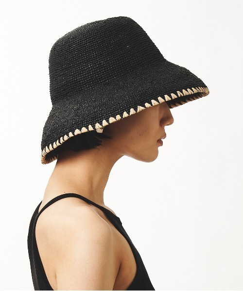 La Maison de Lyllis（メゾンドリリス）の「LAMP ランプ/ La Maison de Lyllis 2222026 メゾンドリリス（ハット・レディース・ブラック/ベージュ/グレー・57cm）」の6枚目の写真