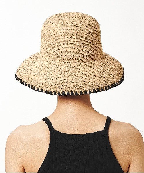 La Maison de Lyllis（メゾンドリリス）の「LAMP ランプ/ La Maison de Lyllis 2222026 メゾンドリリス（ハット・レディース・ブラック/ベージュ/グレー・57cm）」の15枚目の写真