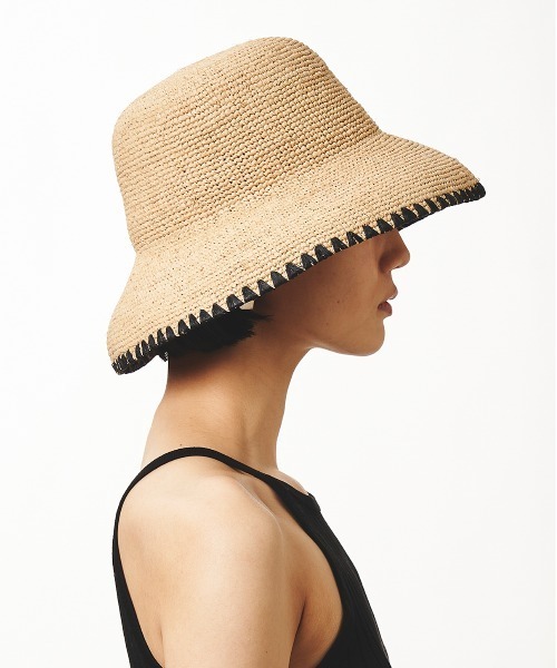 La Maison de Lyllis（メゾンドリリス）の「LAMP ランプ/ La Maison de Lyllis 2222026 メゾンドリリス（ハット・レディース・ブラック/ベージュ/グレー・57cm）」の16枚目の写真