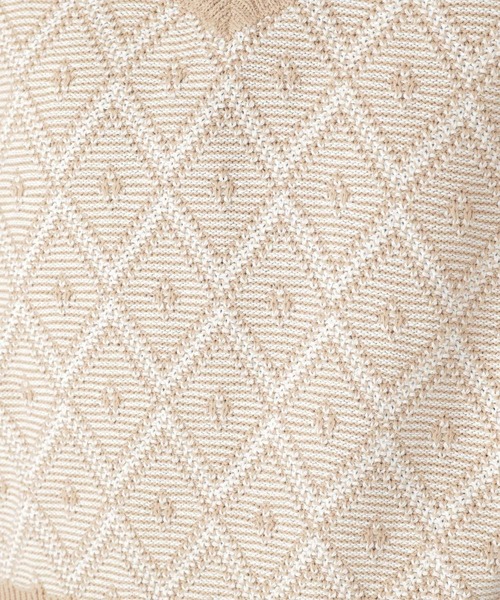 studio CLIP(スタディオクリップ)の「7ゲージ柄アソートニットベスト(ベスト・レディース・ベージュ/イエロー/グリーン/ブラウン系その他・FREE)」の9枚目の写真