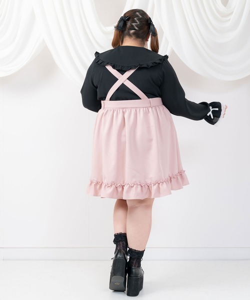 DearMyLoveWhip(ディアマイラブホイップ)の「ストーンバックルサスフリルスカート(スカート・レディース・チェック/ブラック/ピンク・XXXX-LARGE/XXX-LARGE)」の7枚目の写真