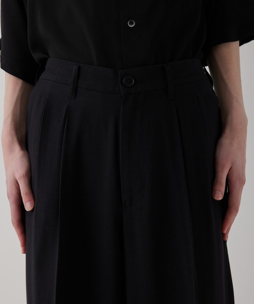 JUNRED（ジュンレッド）の「ドレープテクスチャー2タックワイドパンツ（スラックス・メンズ・ライトグレー/ブラック/ブルー系その他4・S/M/L）」の22枚目の写真