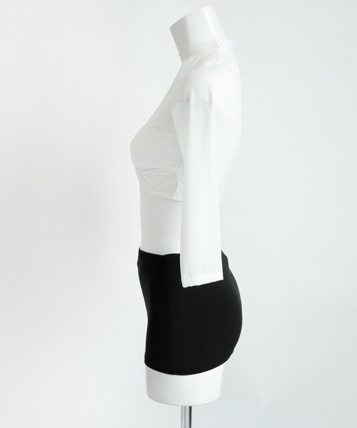 OSYAREVO（オシャレボ）の「コスプレ カットアウトミニセットアップ レディース ホワイトデー 記念日（コスチューム/パーティーグッズ・レディース・ホワイト×ブラック・ONESIZE）」の13枚目の写真