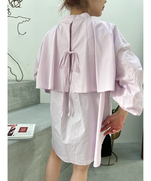 JUMELLE（ジュメロ）の「フライヨークブラウス（シャツ/ブラウス・レディース・ピンク/ホワイト・FREE）」の6枚目の写真