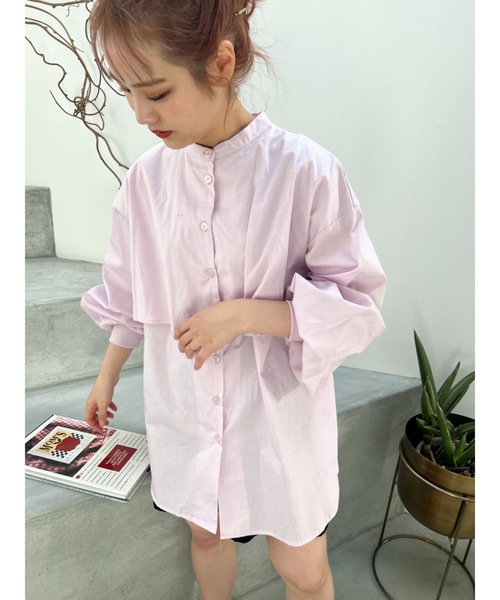 JUMELLE（ジュメロ）の「フライヨークブラウス（シャツ/ブラウス・レディース・ピンク/ホワイト・FREE）」の8枚目の写真