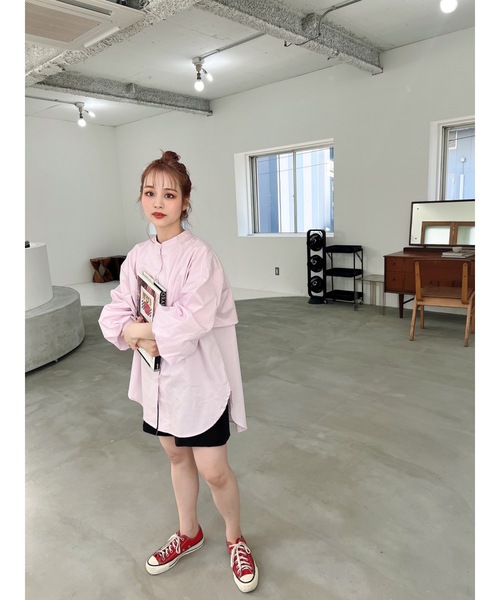 JUMELLE（ジュメロ）の「フライヨークブラウス（シャツ/ブラウス・レディース・ピンク/ホワイト・FREE）」の14枚目の写真