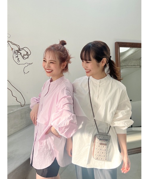 JUMELLE（ジュメロ）の「フライヨークブラウス（シャツ/ブラウス・レディース・ピンク/ホワイト・FREE）」の19枚目の写真