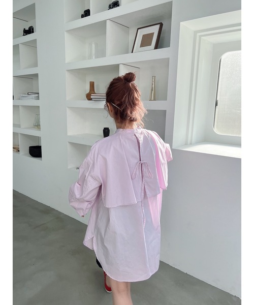 JUMELLE（ジュメロ）の「フライヨークブラウス（シャツ/ブラウス・レディース・ピンク/ホワイト・FREE）」の21枚目の写真