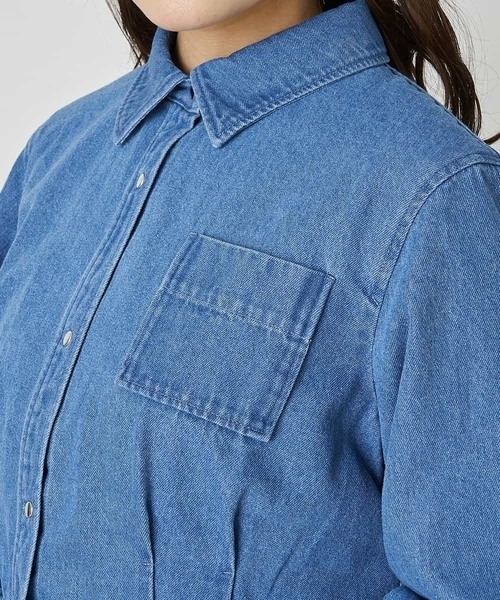 A de a.v.v（アードアー・ヴェ・ヴェ）の「［SET UP対応］デニムショート丈ジャケット（デニムジャケット・レディース・ブルー・36/38）」の13枚目の写真