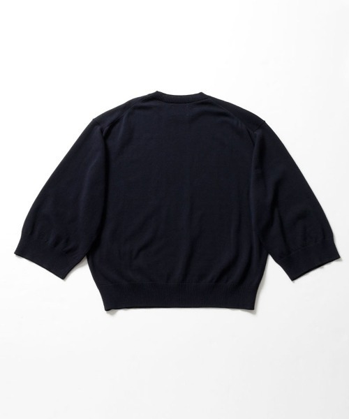 MIDIUMISOLID（ミディウミソリッド）の「ワイドスリーブプルオーバー（Tシャツ/カットソー・レディース・オフホワイト/ネイビー/ライトグレー・FREE）」の12枚目の写真