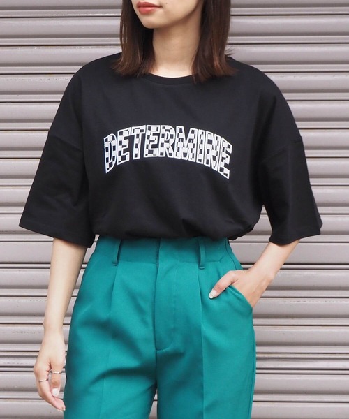 tiptop(ティップトップ)の「アソートロゴBIGTシャツ(Tシャツ/カットソー・レディース・ブラック/オフホワイト/ピンク/ブルー/ホワイト系その他/ブラック系その他・FREE)」の3枚目の写真