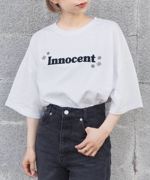 tiptop(ティップトップ)の「アソートロゴBIGTシャツ(Tシャツ/カットソー・レディース・ブラック/オフホワイト/ピンク/ブルー/ホワイト系その他/ブラック系その他・FREE)」の14枚目の写真