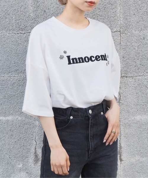 tiptop(ティップトップ)の「アソートロゴBIGTシャツ(Tシャツ/カットソー・レディース・ブラック/オフホワイト/ピンク/ブルー/ホワイト系その他/ブラック系その他・FREE)」の17枚目の写真