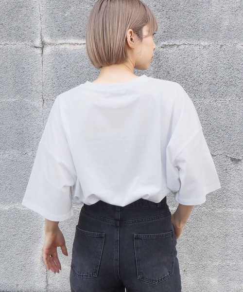 tiptop(ティップトップ)の「アソートロゴBIGTシャツ(Tシャツ/カットソー・レディース・ブラック/オフホワイト/ピンク/ブルー/ホワイト系その他/ブラック系その他・FREE)」の18枚目の写真